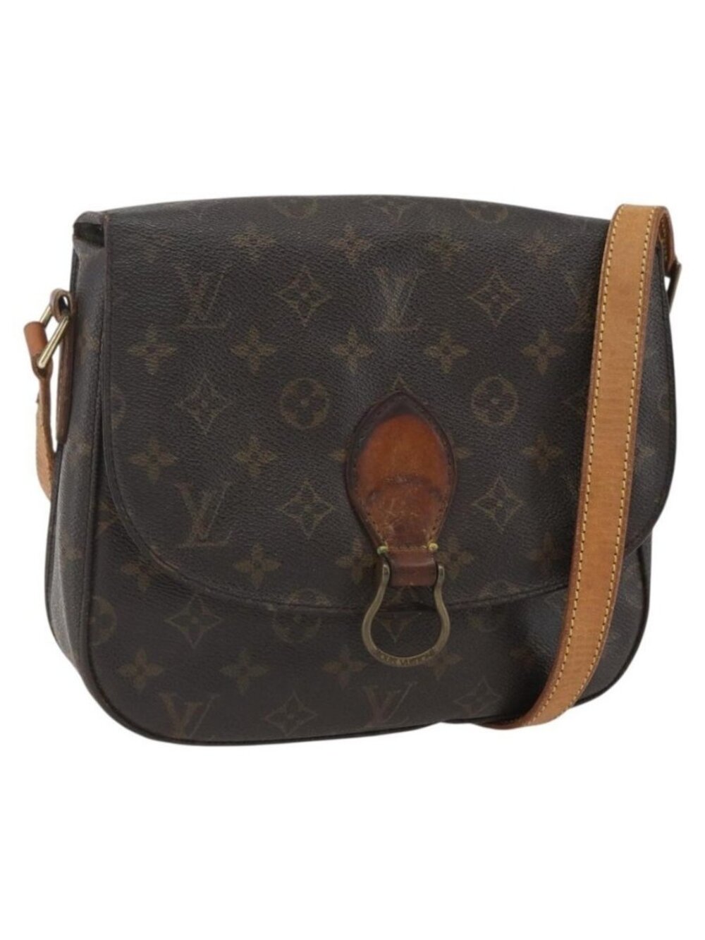 Authentic LOUIS VUITTON Monogram Saint Cloud GM Shoulder Bag M51242 LV